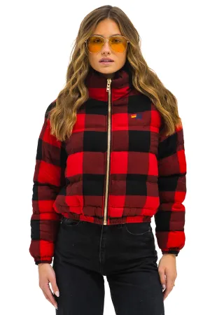 APRES PLAID PUFFER JACKET - BUFFALO PLAID