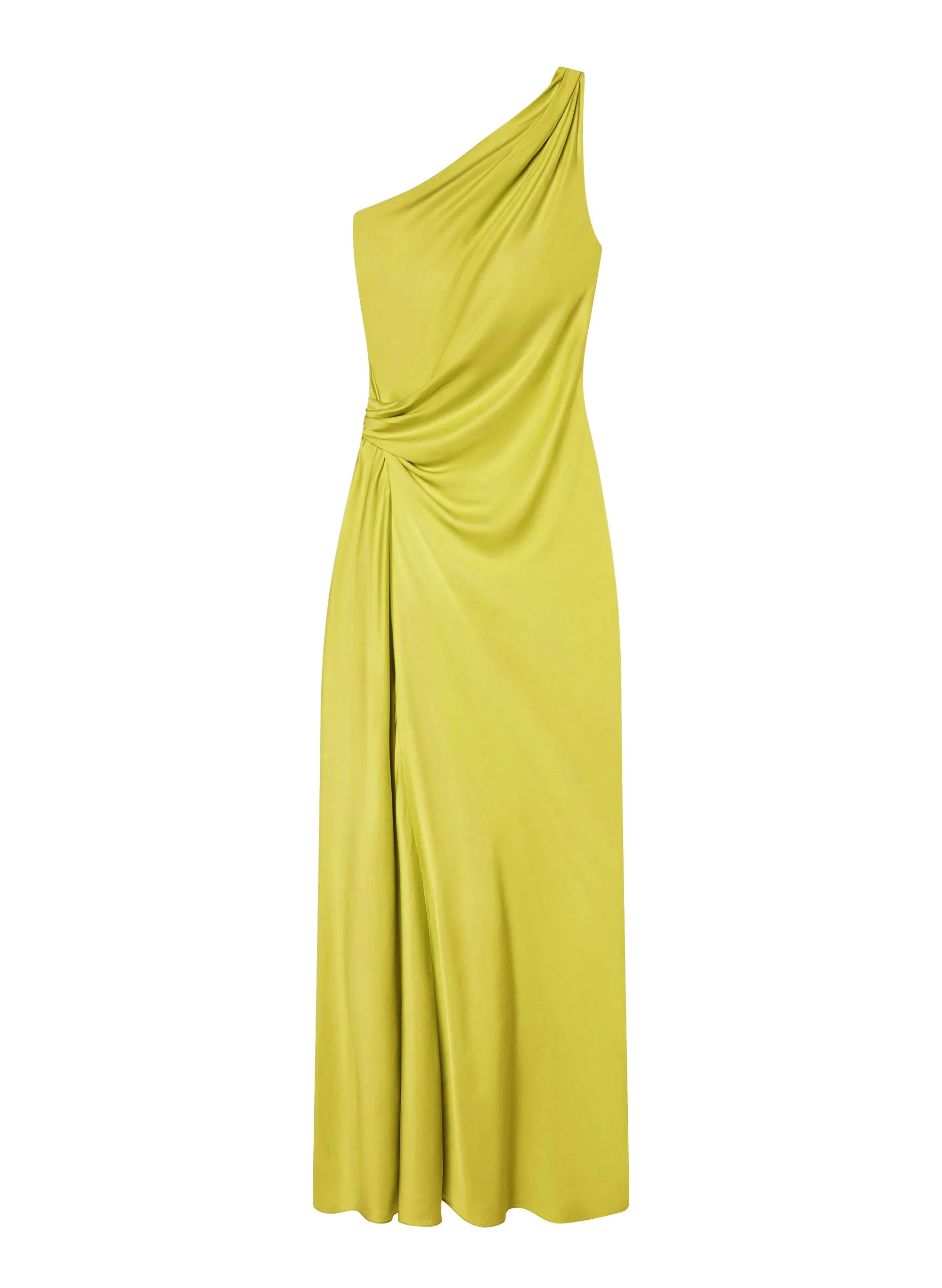 Aster Satin One Shoulder Gown