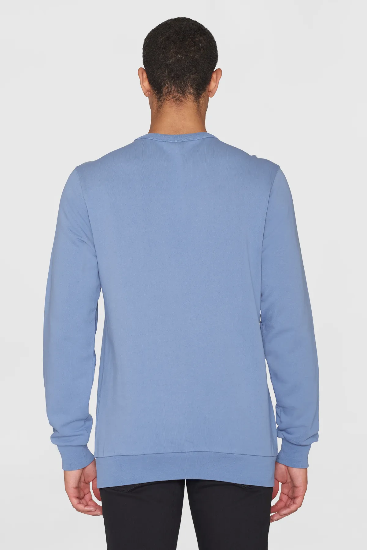 Blue Basic Badge Sweat Knowledge Cotton Apparel