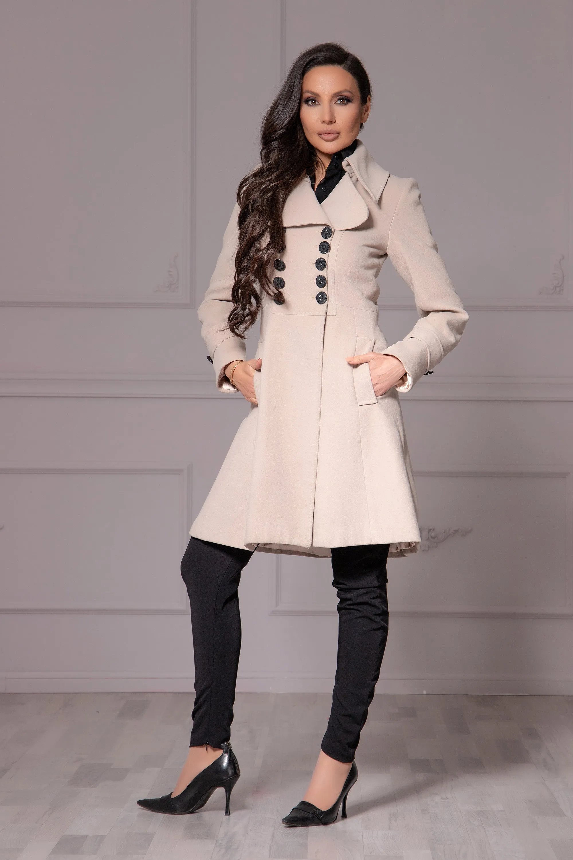 Cashmere Lapel Coat