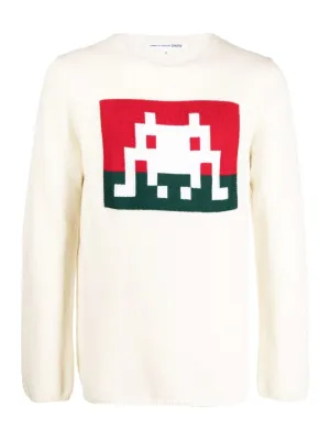 CDG Shirt X Invader Knit Jumper