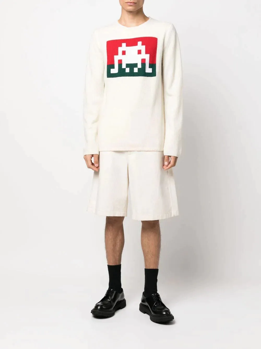 CDG Shirt X Invader Knit Jumper