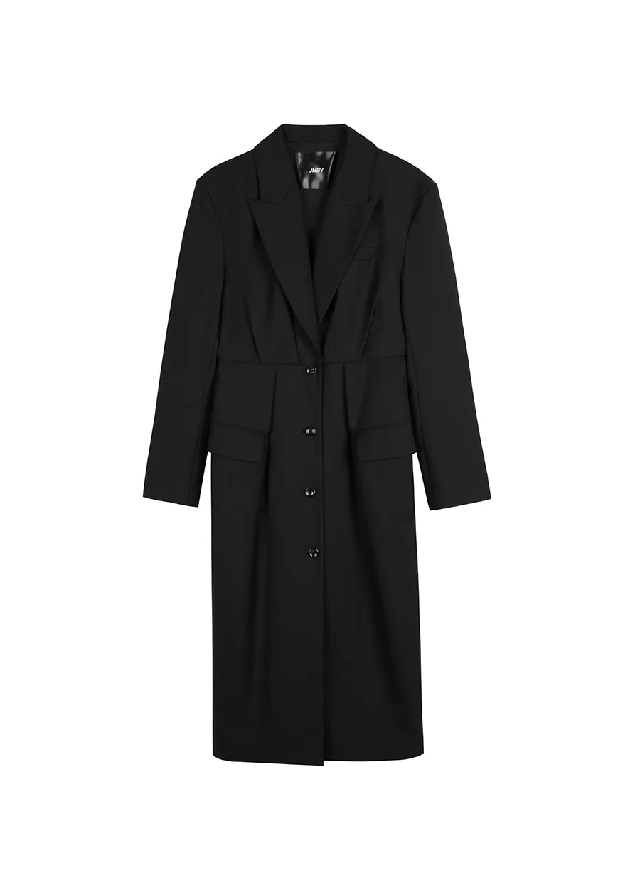 Coat / JNBY Wool Midi Trench Coat