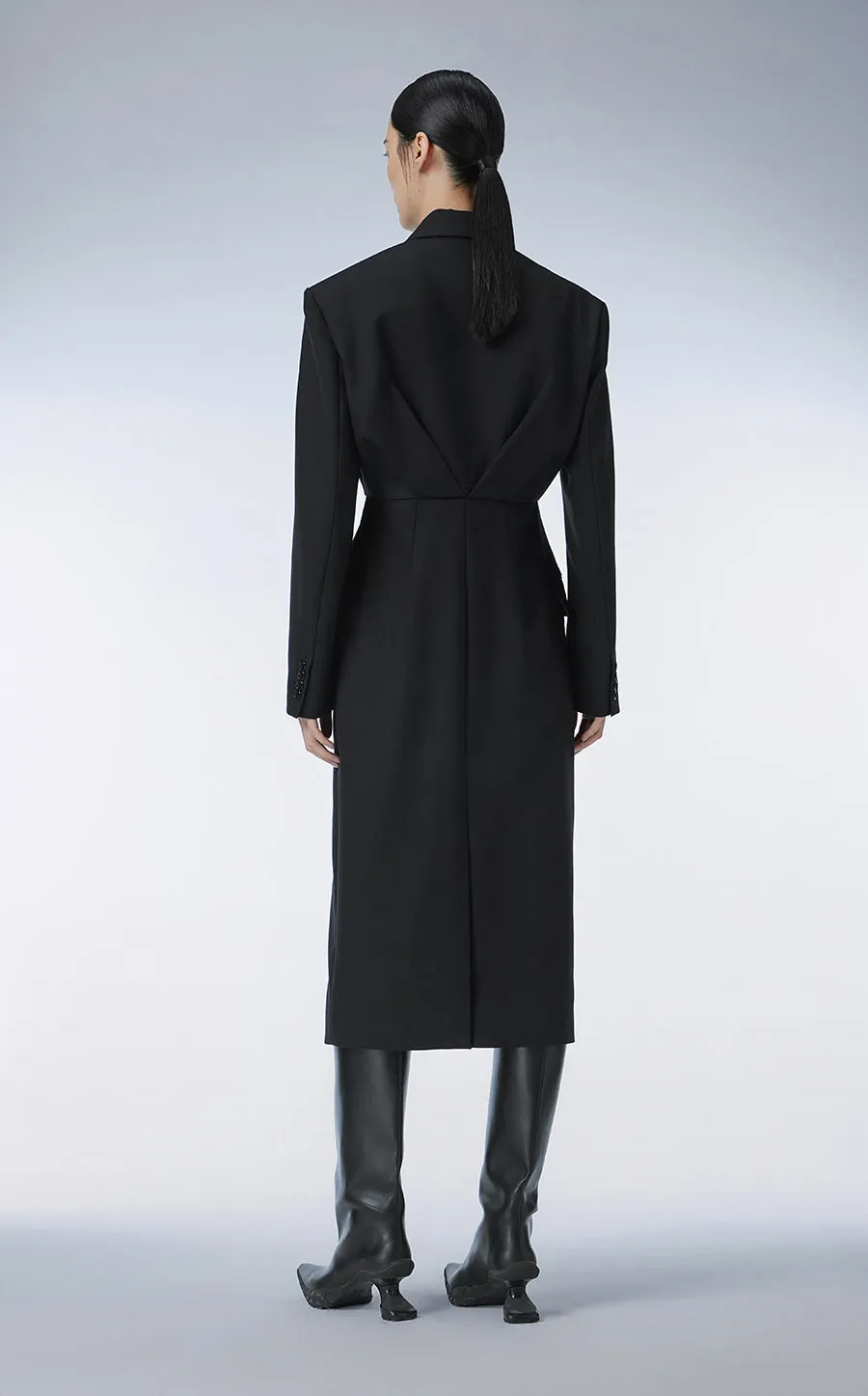 Coat / JNBY Wool Midi Trench Coat