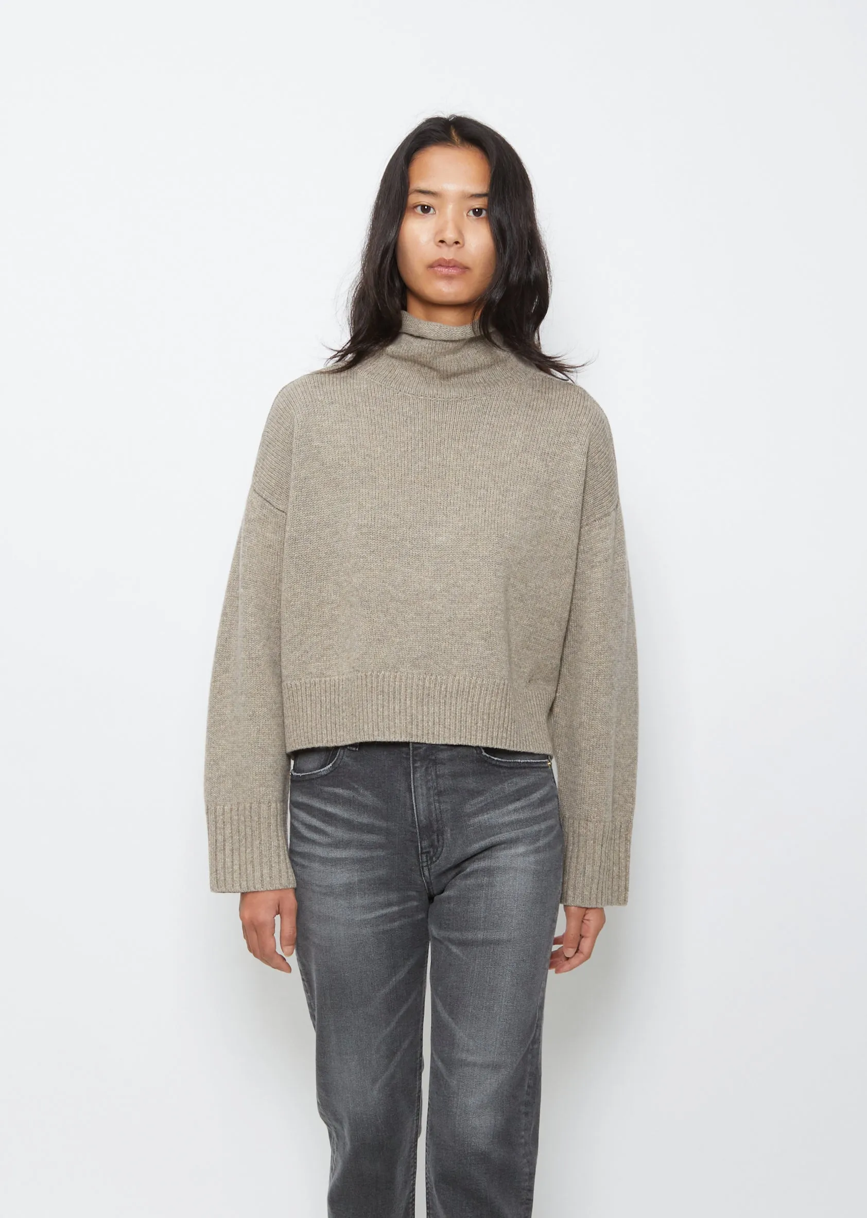 Collar Sweater — Ashes Melange