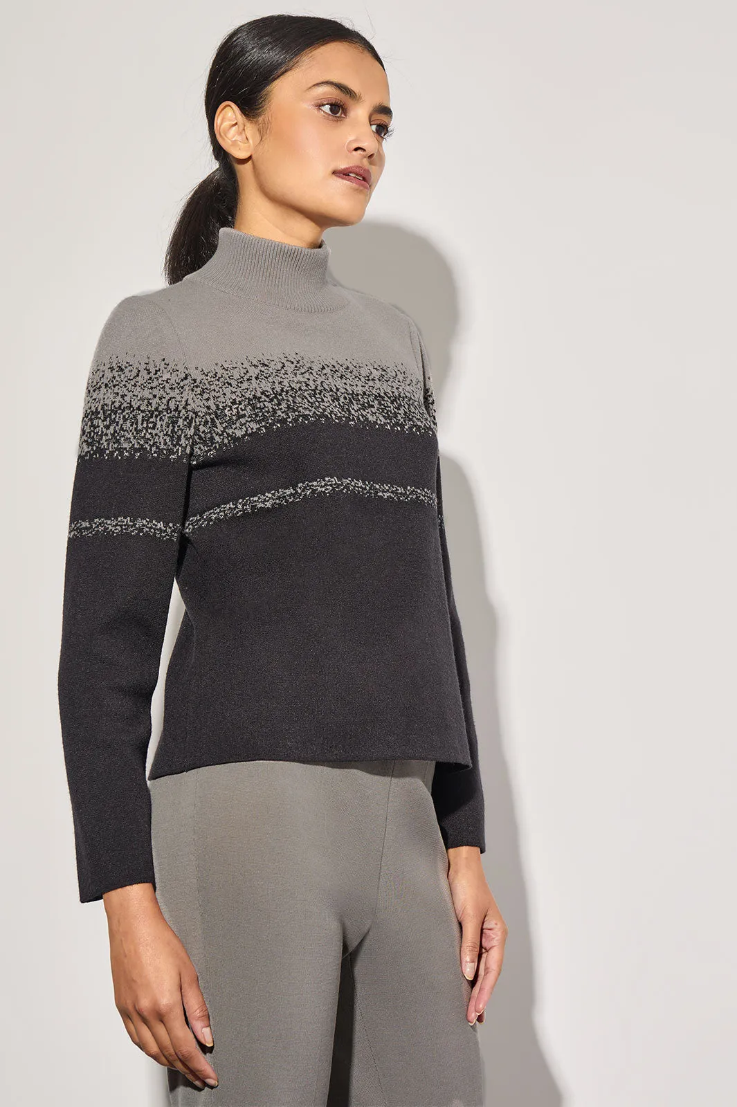 Cozy Knit Mock Neck Sweater