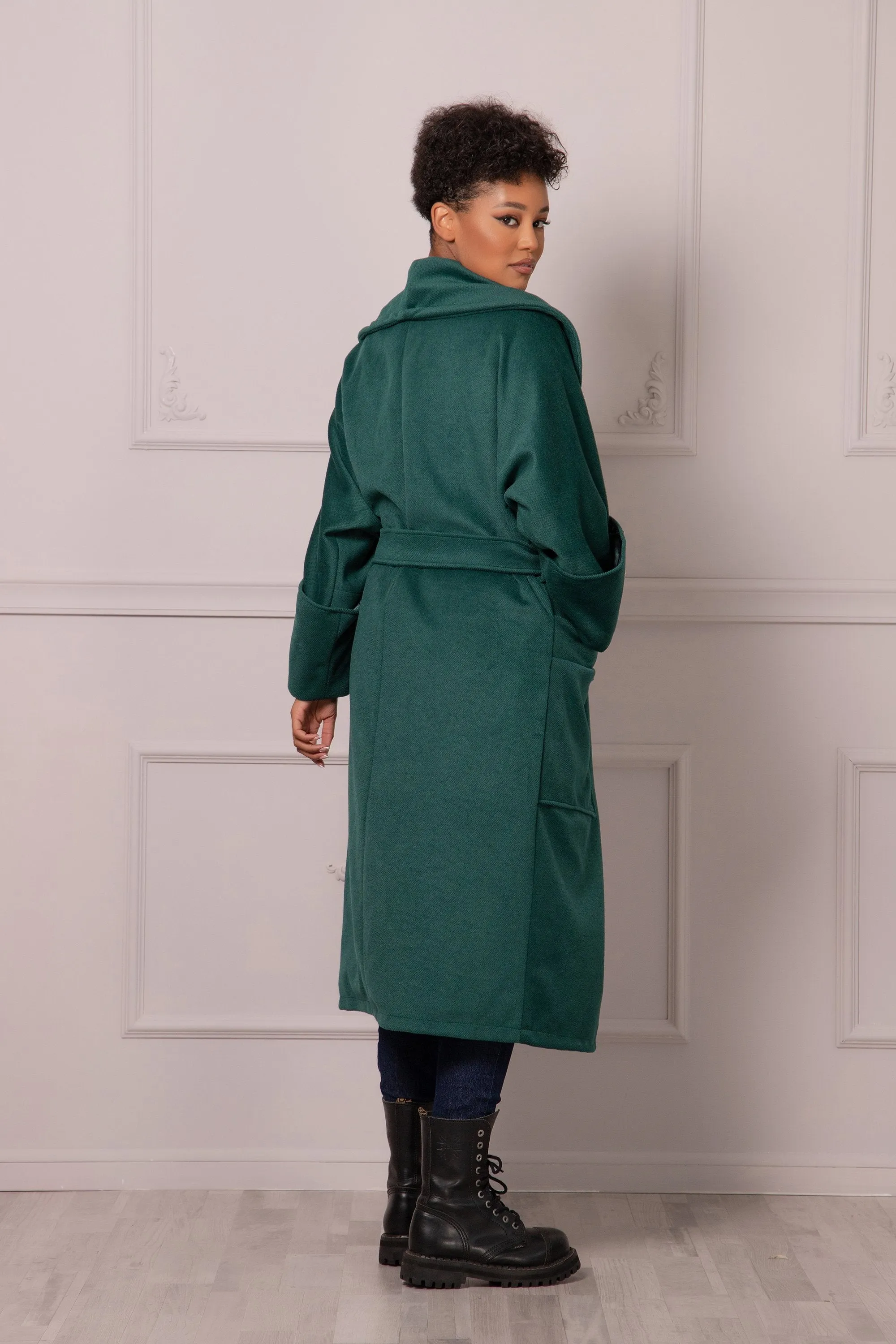 EMERALD GREEN JACKET COAT