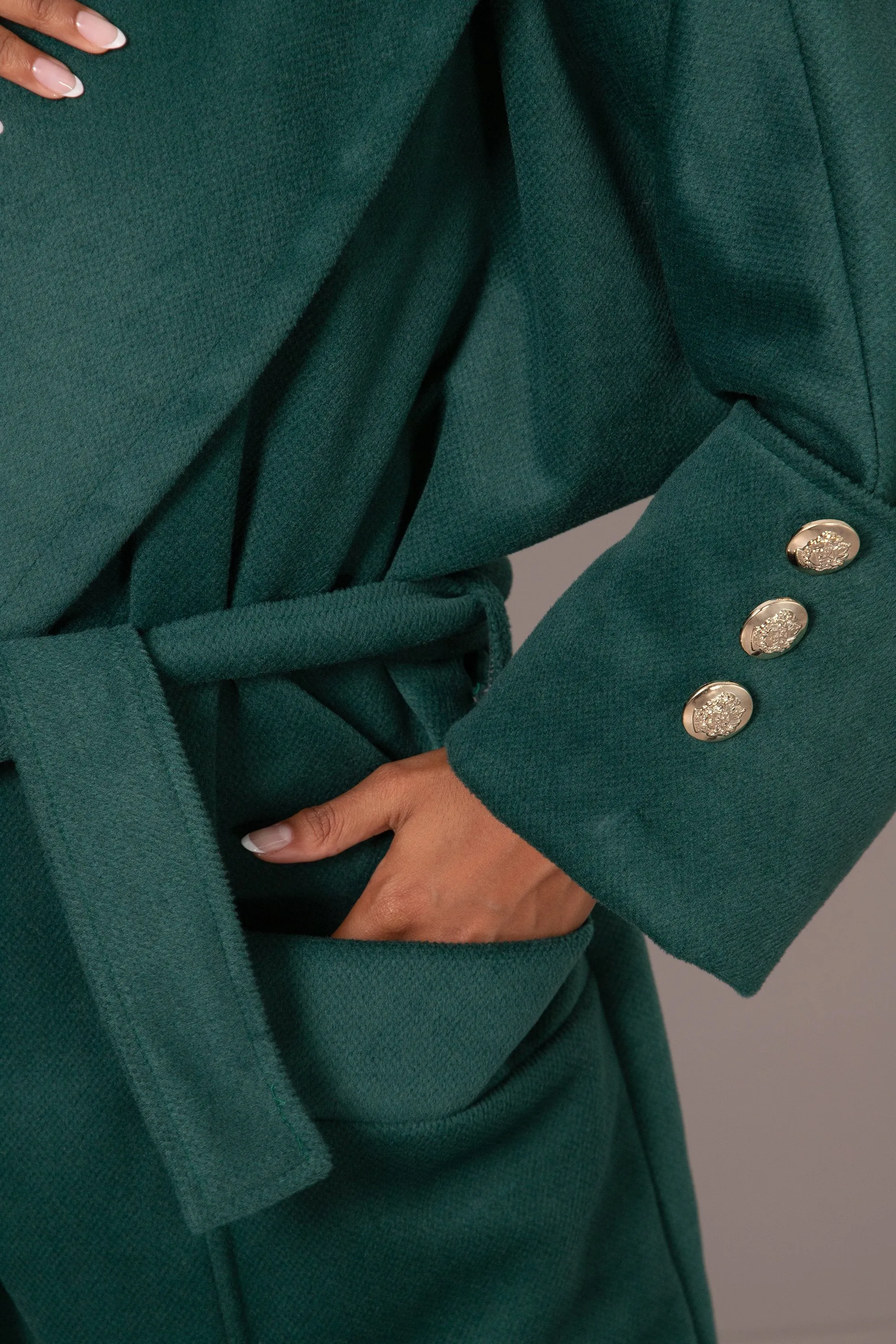 EMERALD GREEN JACKET COAT