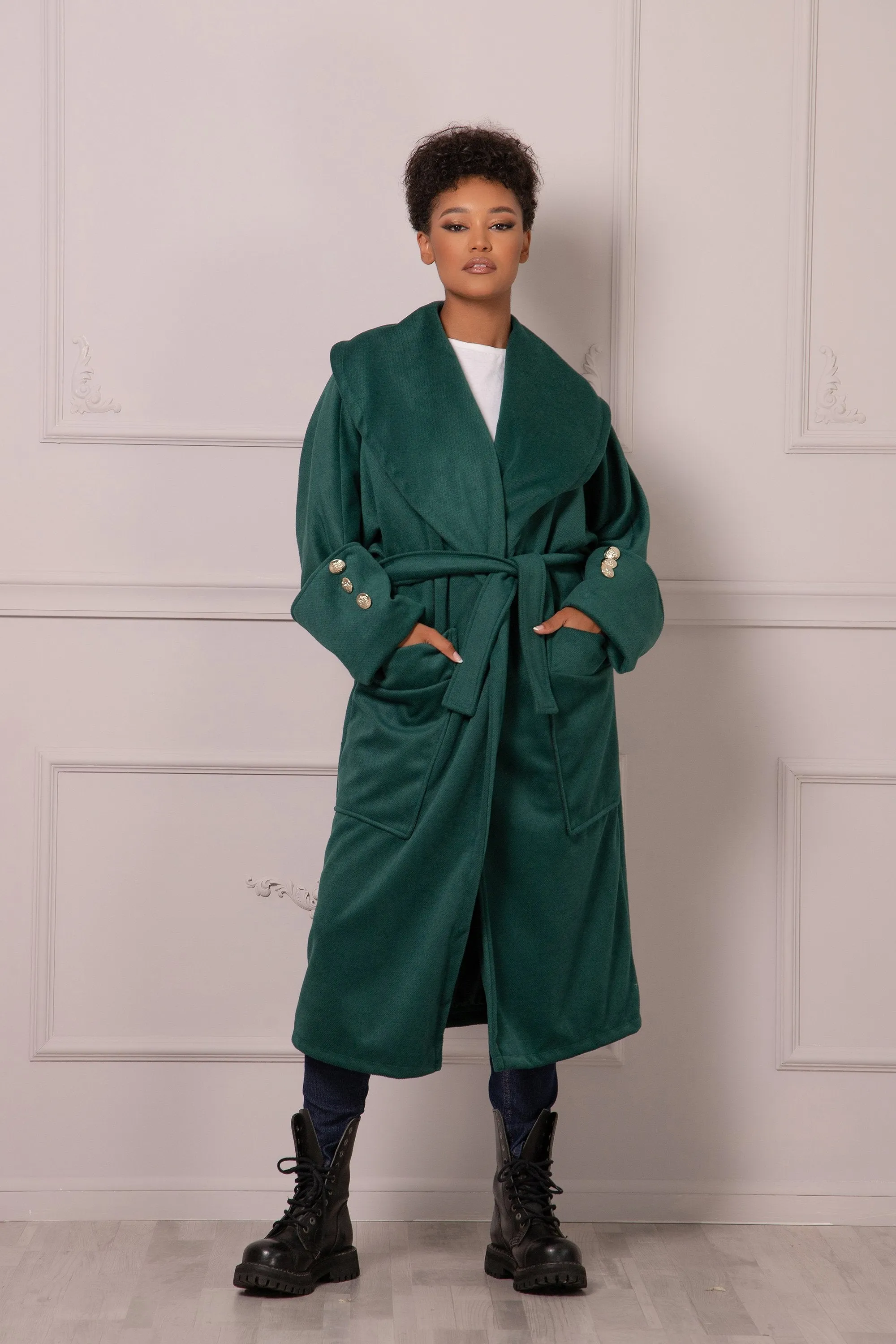 EMERALD GREEN JACKET COAT