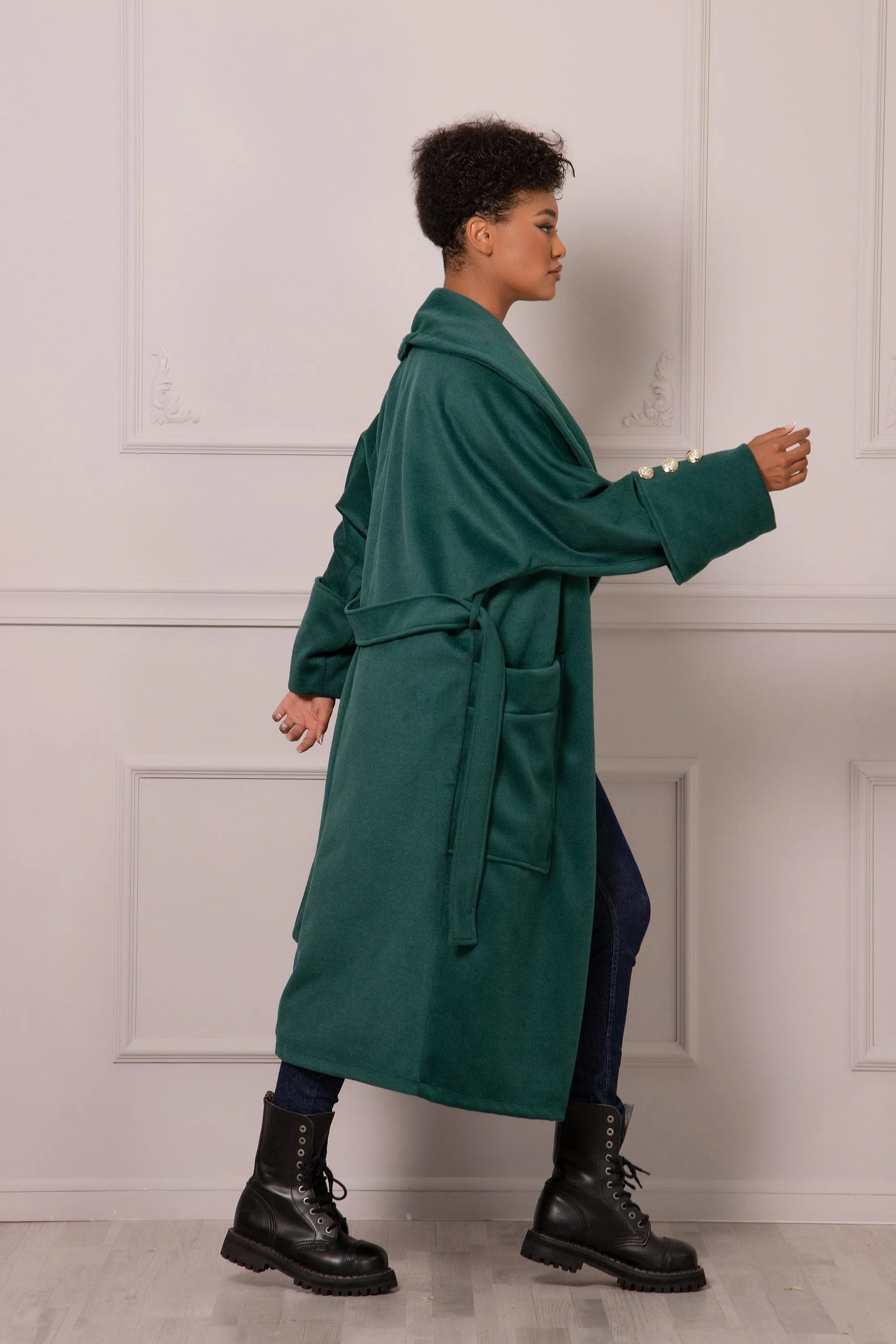 EMERALD GREEN JACKET COAT