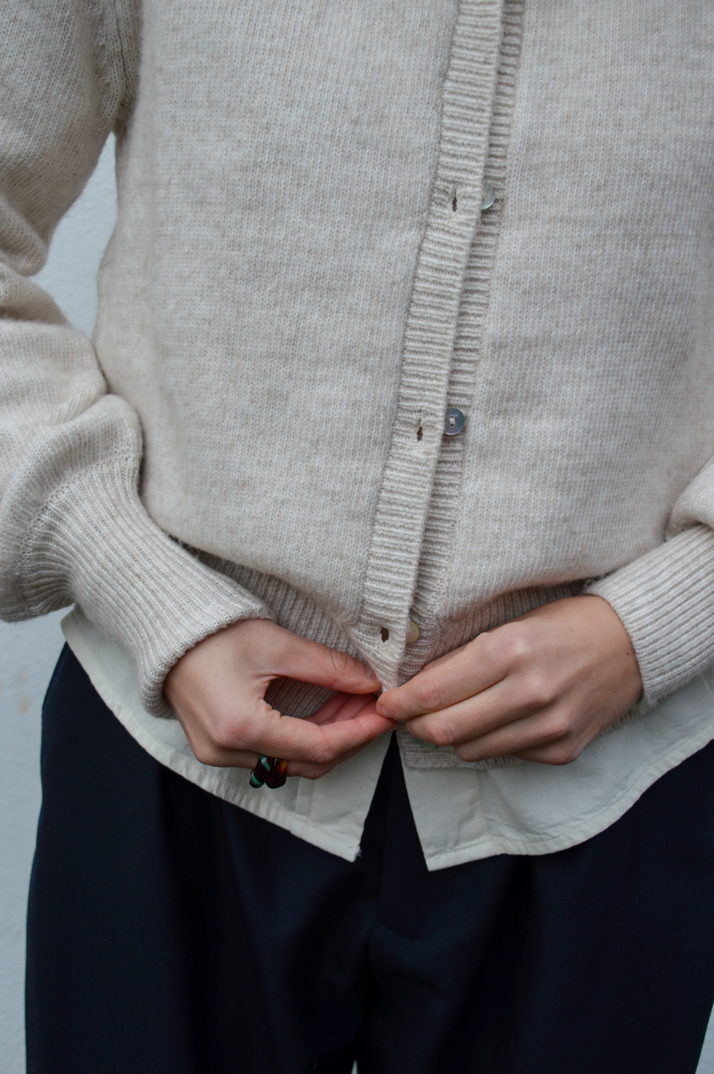 Fransa Elly Limestone Cardigan