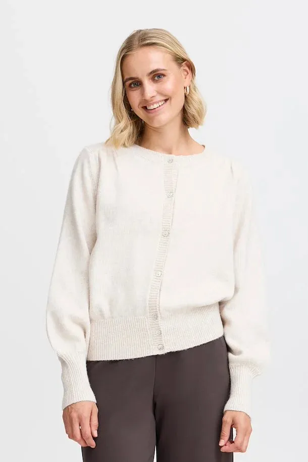 Fransa Elly Limestone Cardigan