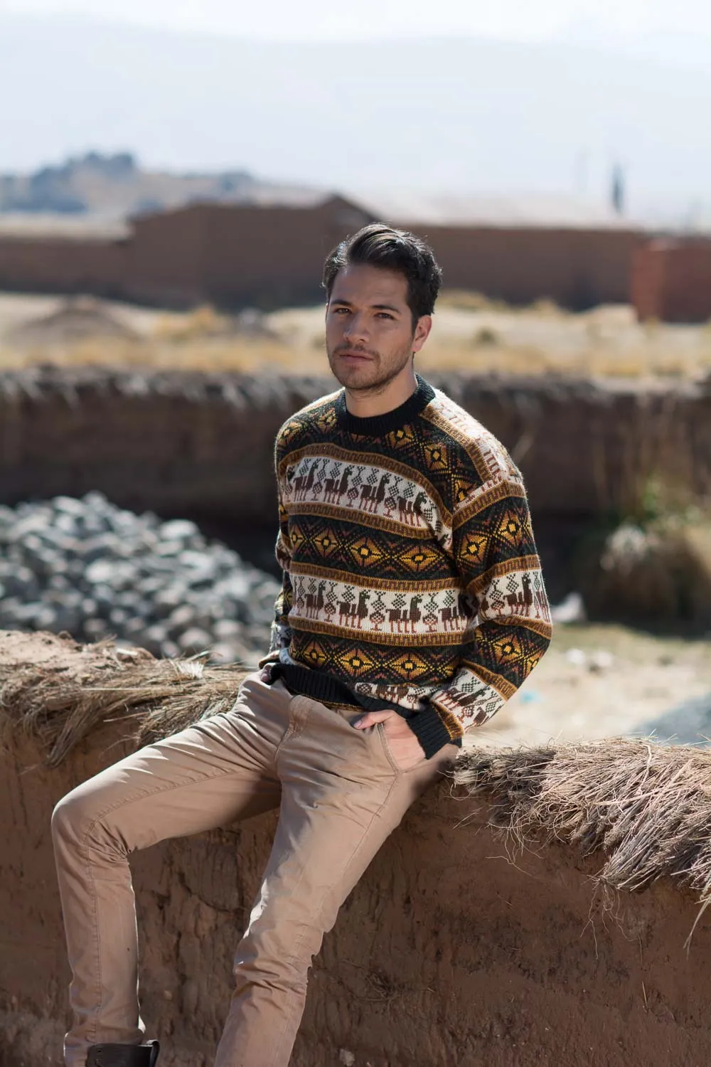 Gamboa Men Sweater Andean Alpaca