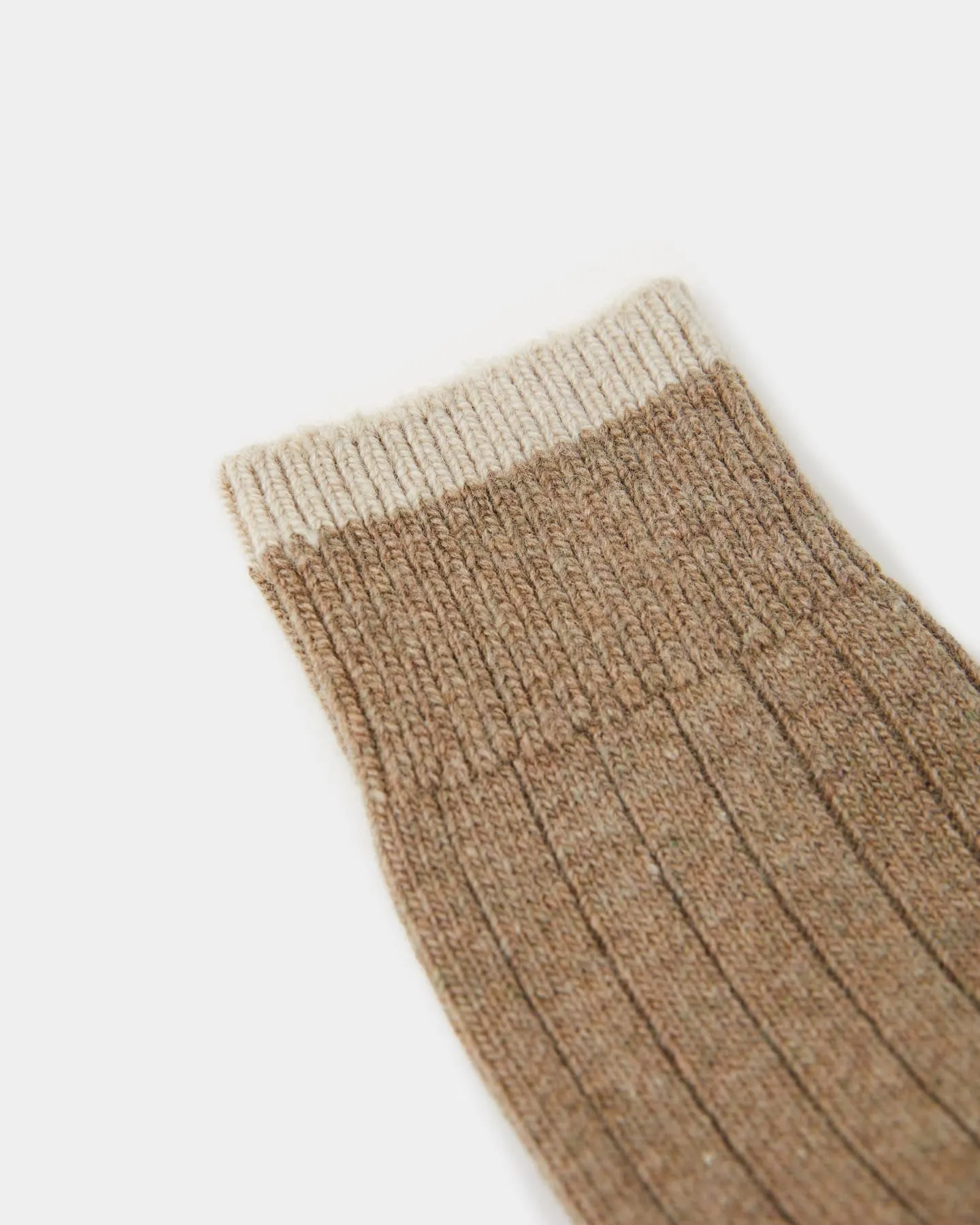 Glenn Wide Rib Long Socks