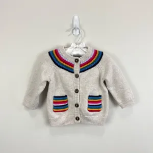 Hanna Andersson Rainbow Knitcraft Cardigan 70 cm 6-12 Months