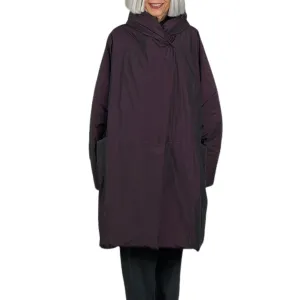 HOODED A-LINE PUFFER COAT