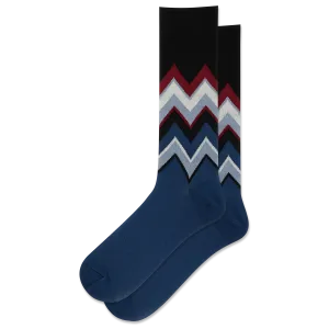 HOTSOX Men's Chevron Wool Crew Sock