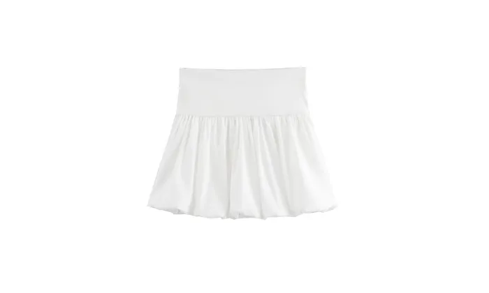 Lantern Mini Slim-fit Skirt