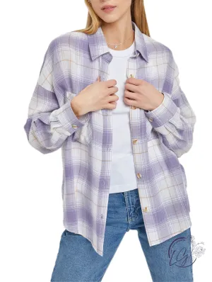 Lavender Boyfriend Flannel