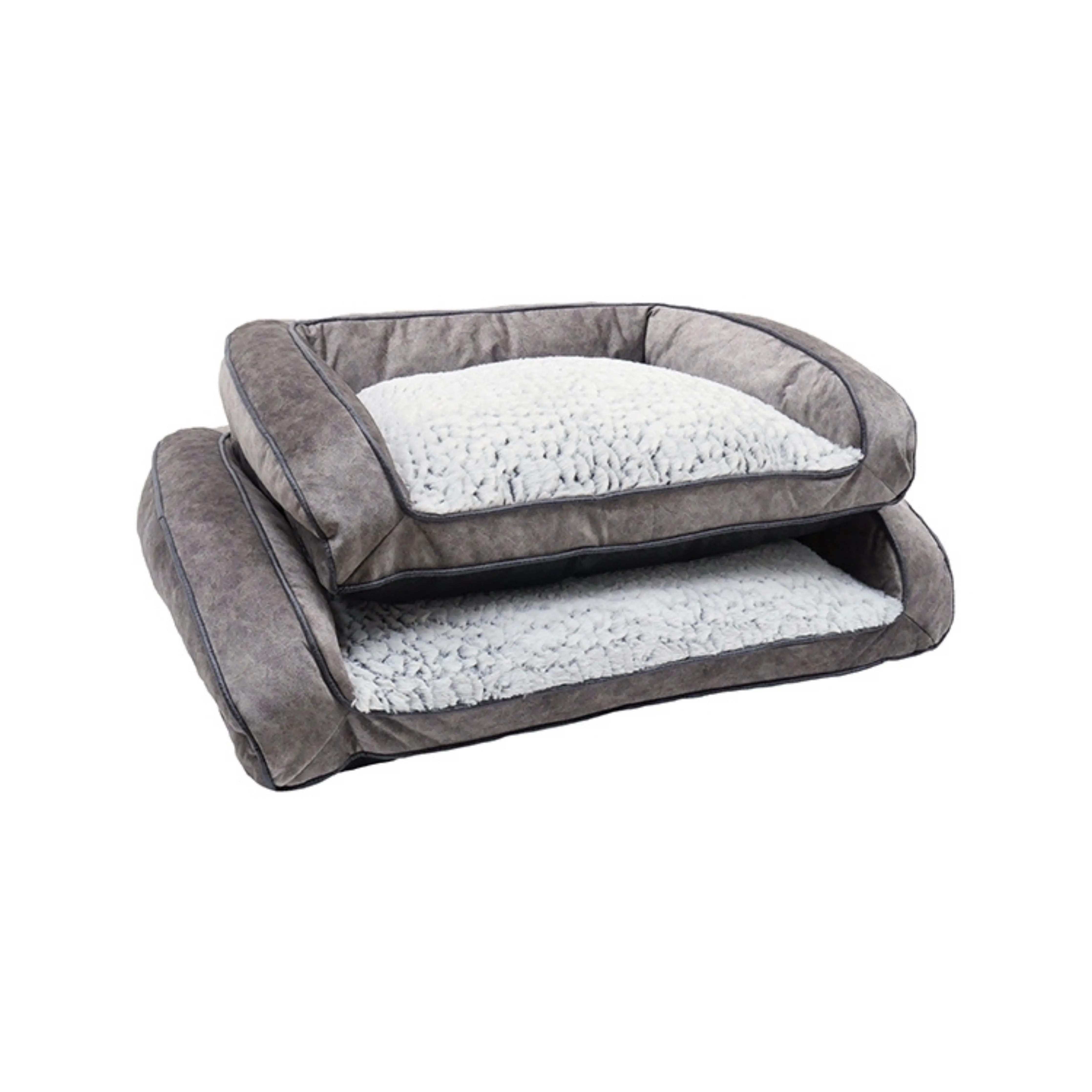 LUXURY FLEECE LINED PLUSH SOFA