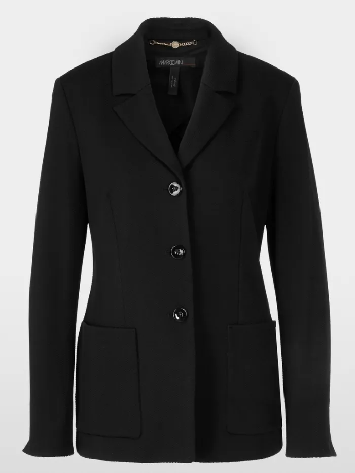 Marc Cain Collections Black Blazer XC 34.28 J20 Col 900