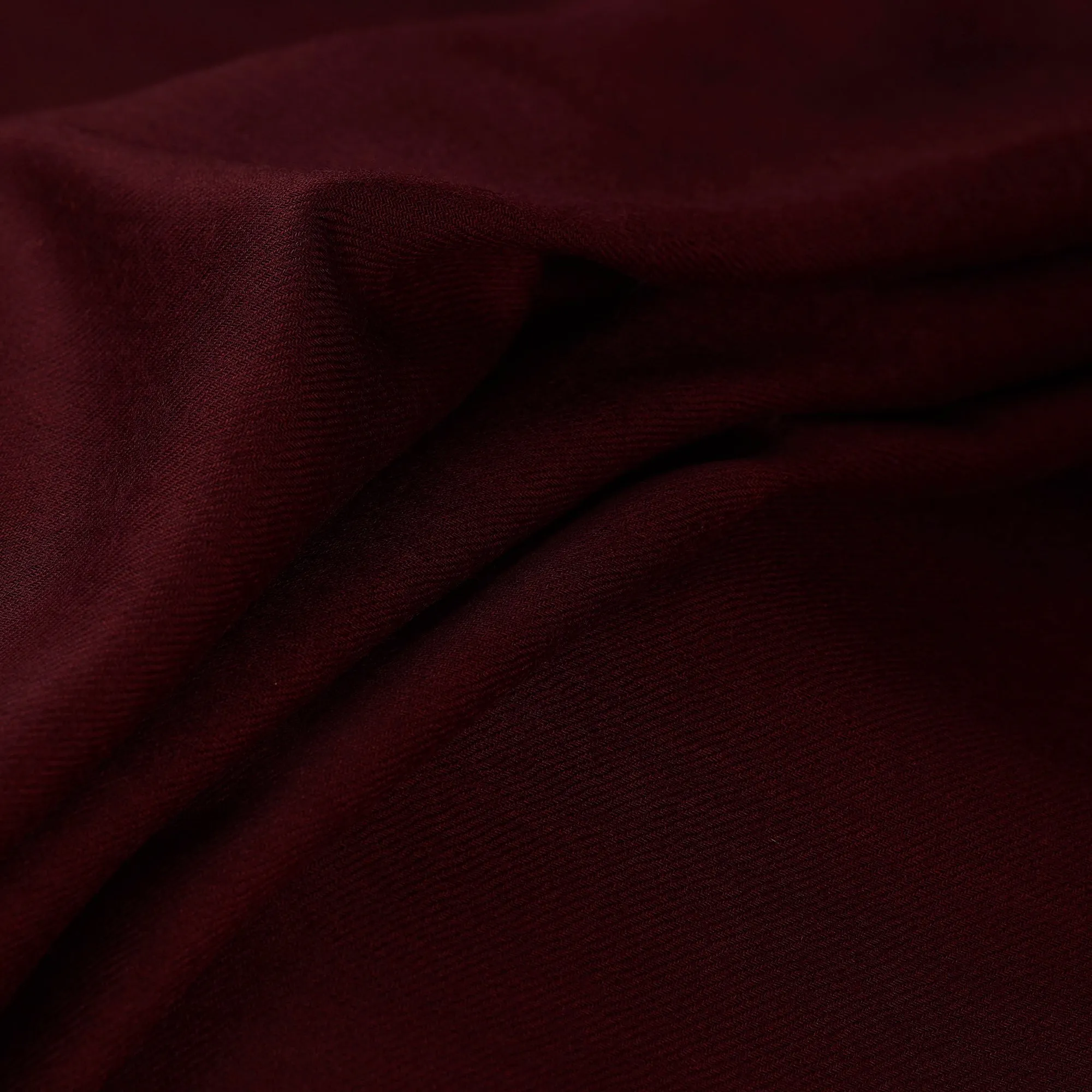 Maroon - Plain Merino Wool Fabric 04