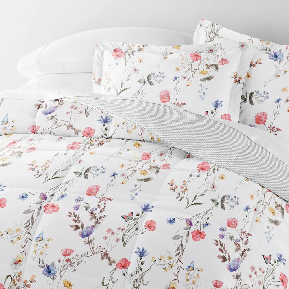 Meadow Floral Reversible Down-Alternative Comforter Set - 12 Days of Deals