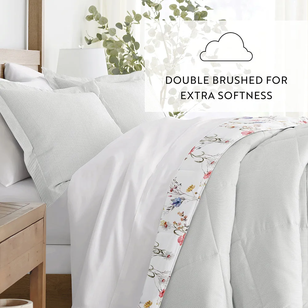 Meadow Floral Reversible Down-Alternative Comforter Set - 12 Days of Deals