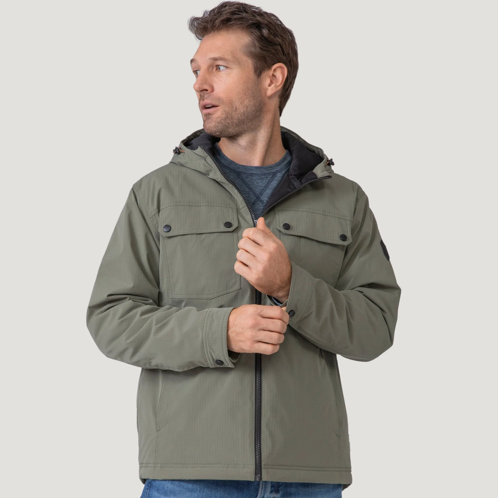 Men's Hooded Cruiser Midweight Jacket