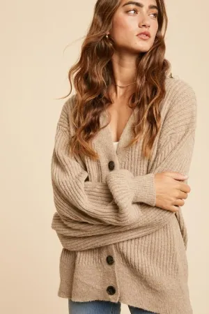 Nightcap Cardigan in Beige