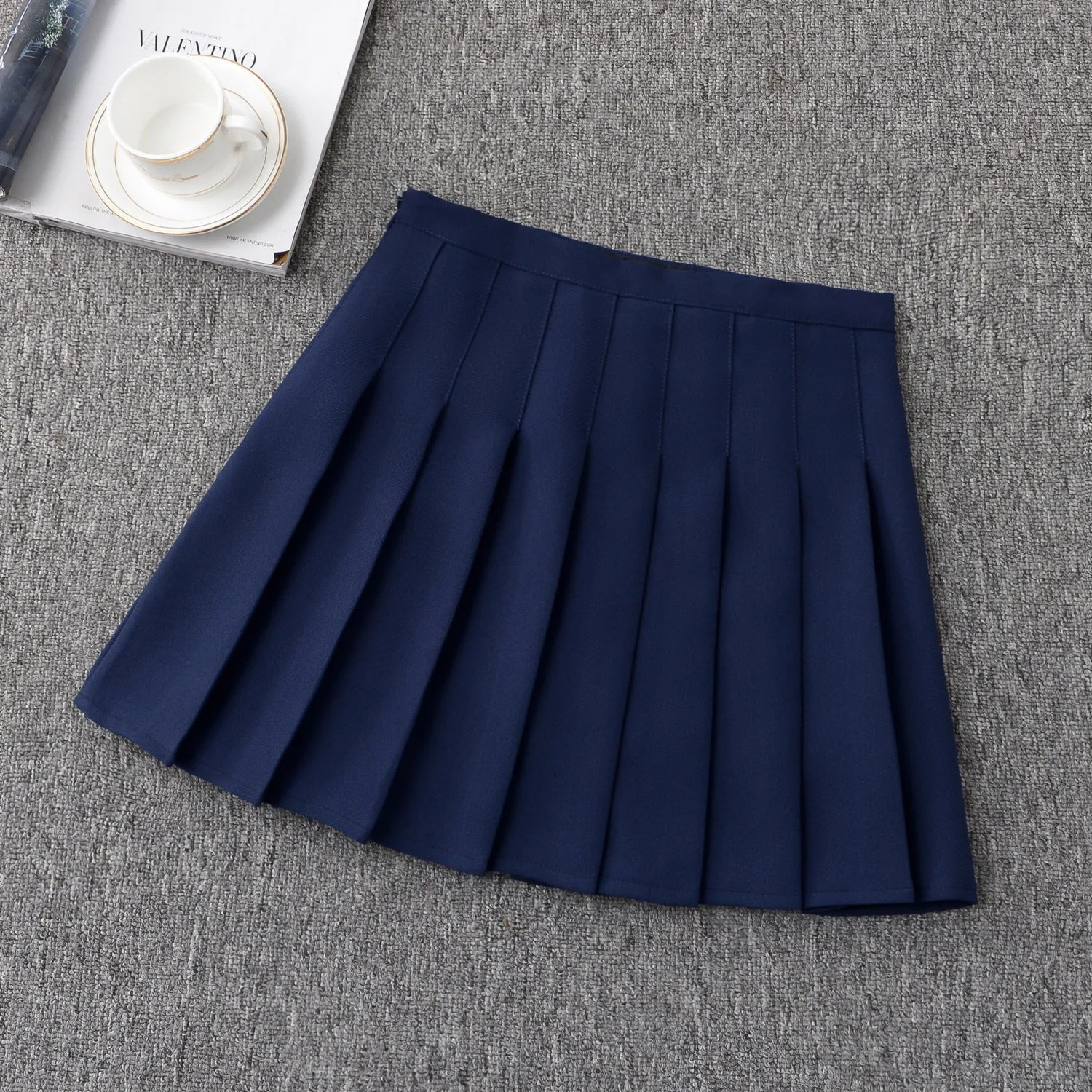 Pleated Chic Skirt Women Summer Korean All-Matching A-Line High Waist Skirt