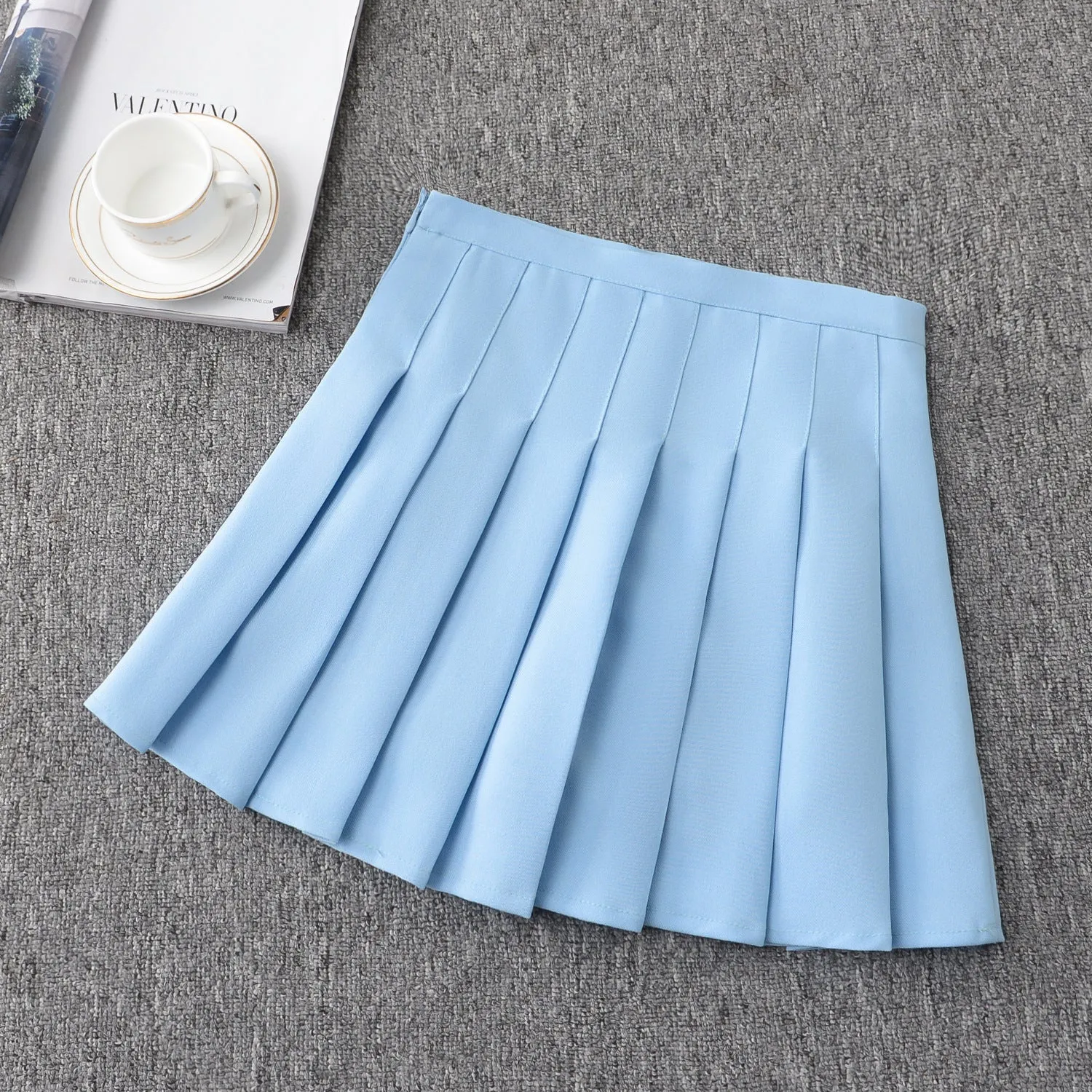 Pleated Chic Skirt Women Summer Korean All-Matching A-Line High Waist Skirt