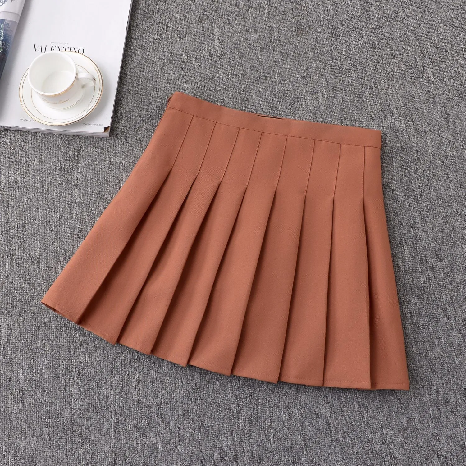 Pleated Chic Skirt Women Summer Korean All-Matching A-Line High Waist Skirt