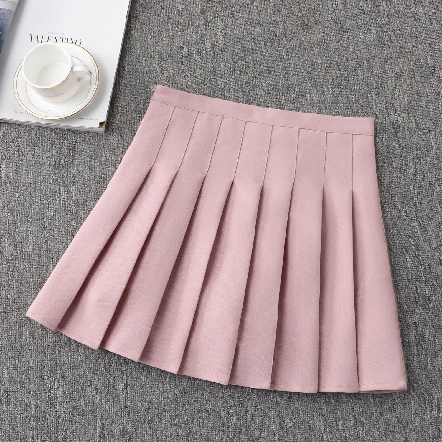 Pleated Chic Skirt Women Summer Korean All-Matching A-Line High Waist Skirt