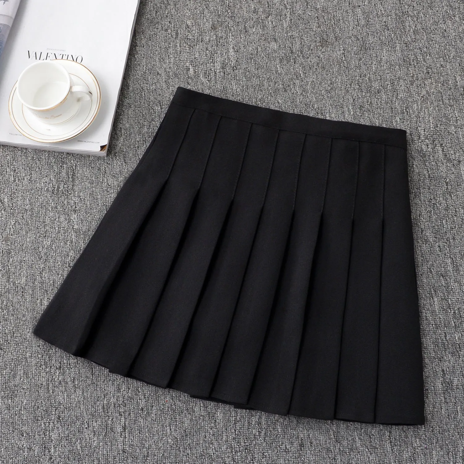 Pleated Chic Skirt Women Summer Korean All-Matching A-Line High Waist Skirt