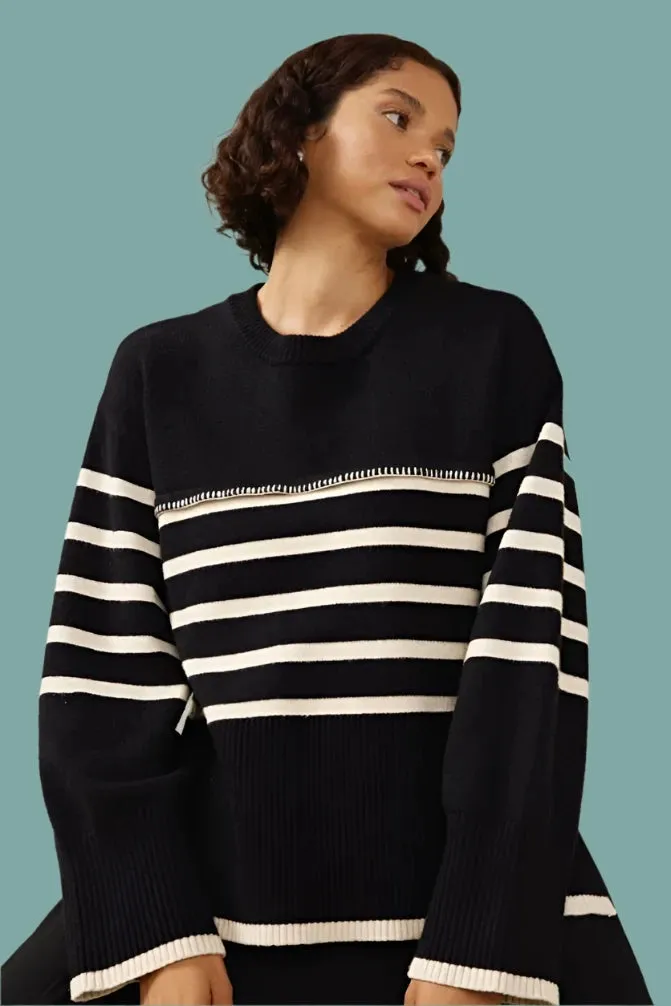 Rhythm Stripe Knit Sweater