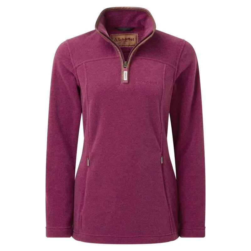 Schoffel Tilton 1/4 Zip Fleece - Mulberry