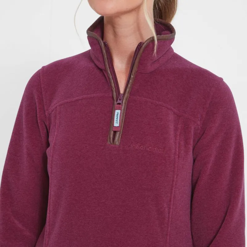 Schoffel Tilton 1/4 Zip Fleece - Mulberry