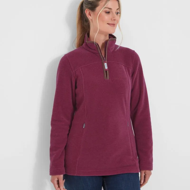 Schoffel Tilton 1/4 Zip Fleece - Mulberry