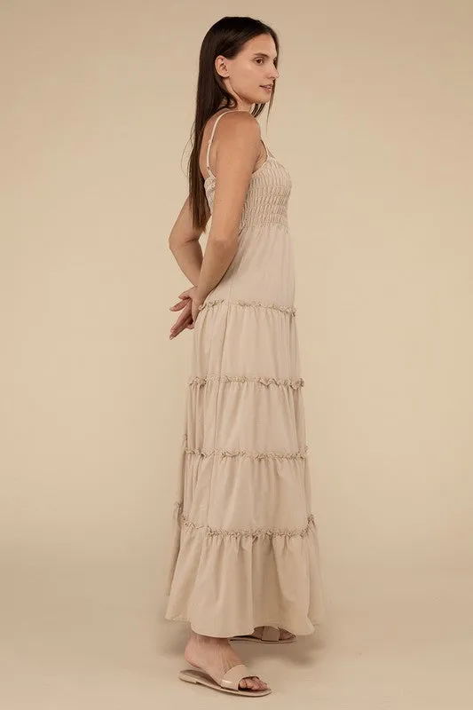 Soft Petal Maxi Dress