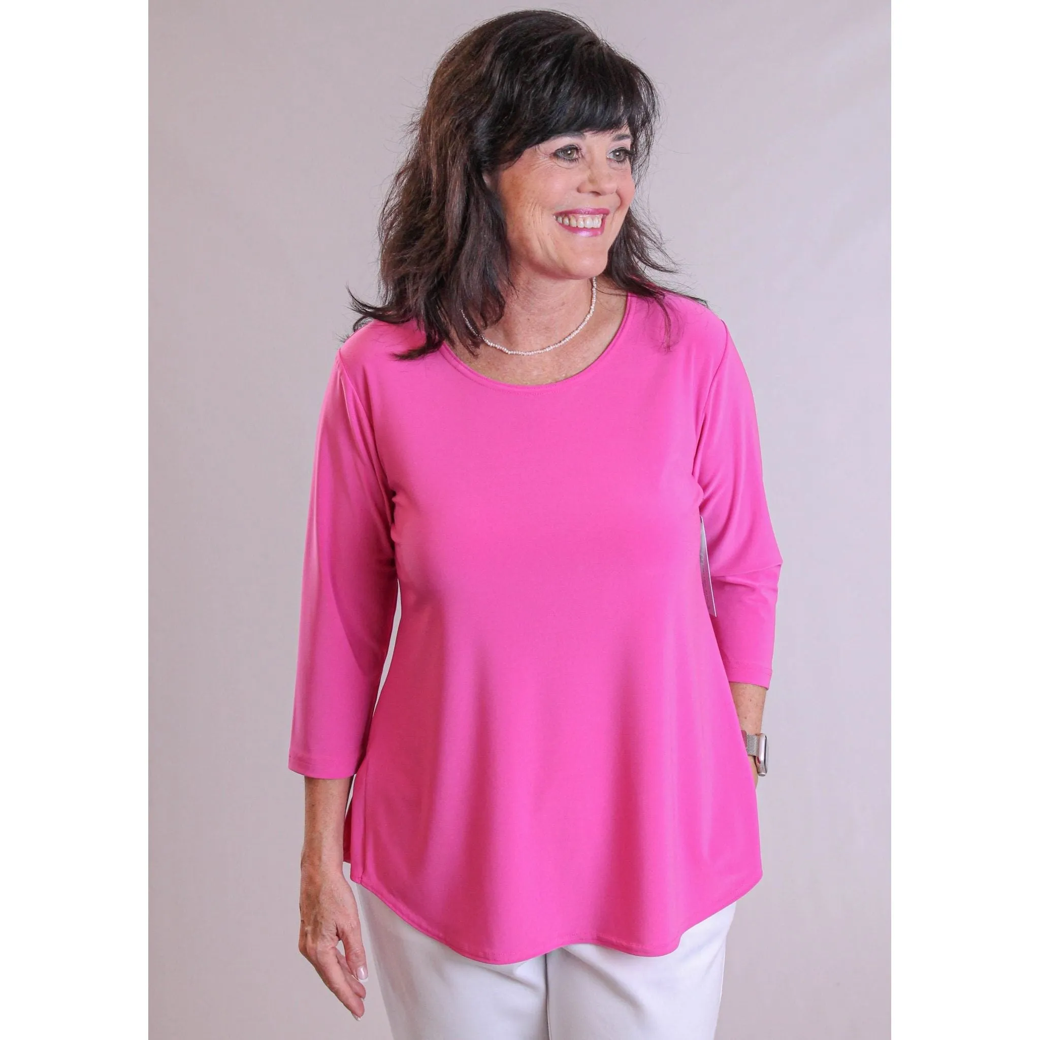 Sympli Go To Classic Relaxed Tee with 3/4 Sleeves