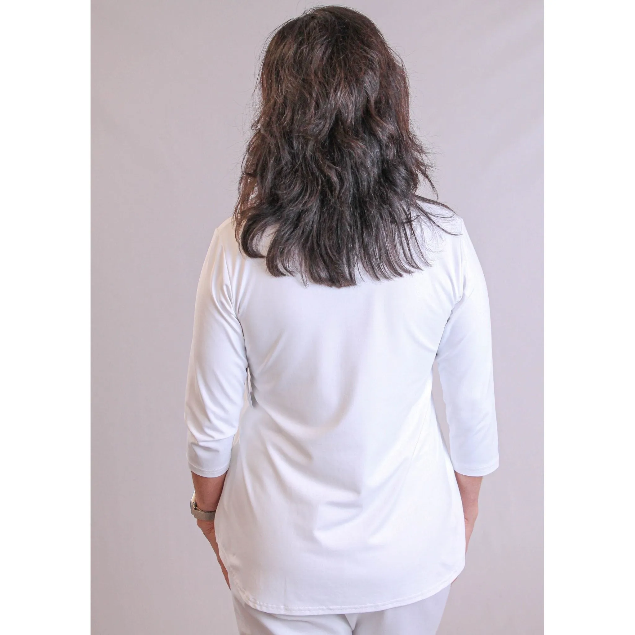 Sympli Go To Classic Relaxed Tee with 3/4 Sleeves