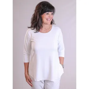 Sympli Go To Classic Relaxed Tee with 3/4 Sleeves