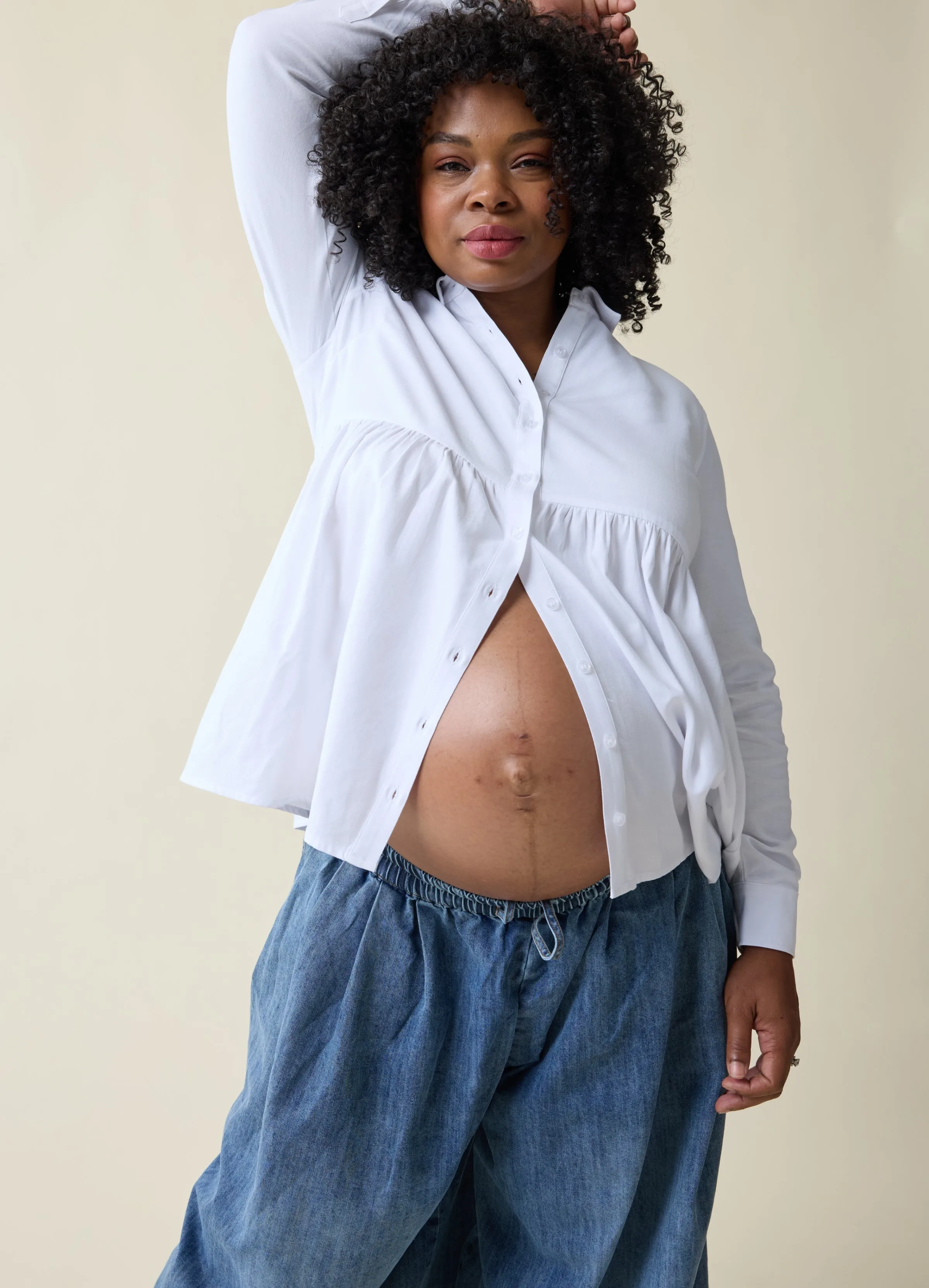 The Soft Touch Button Down Maternity   Nursing Top