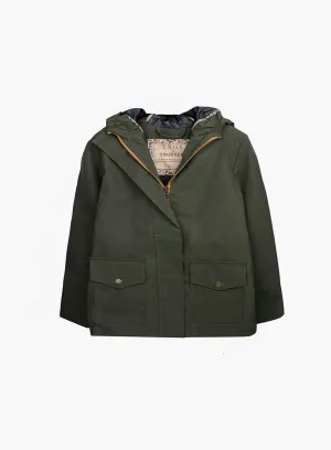 TROY London Wax Waterproof Jacket in Green