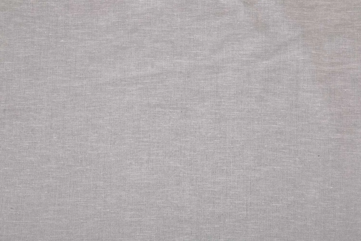 White Plain Cotton Linen  Fabric