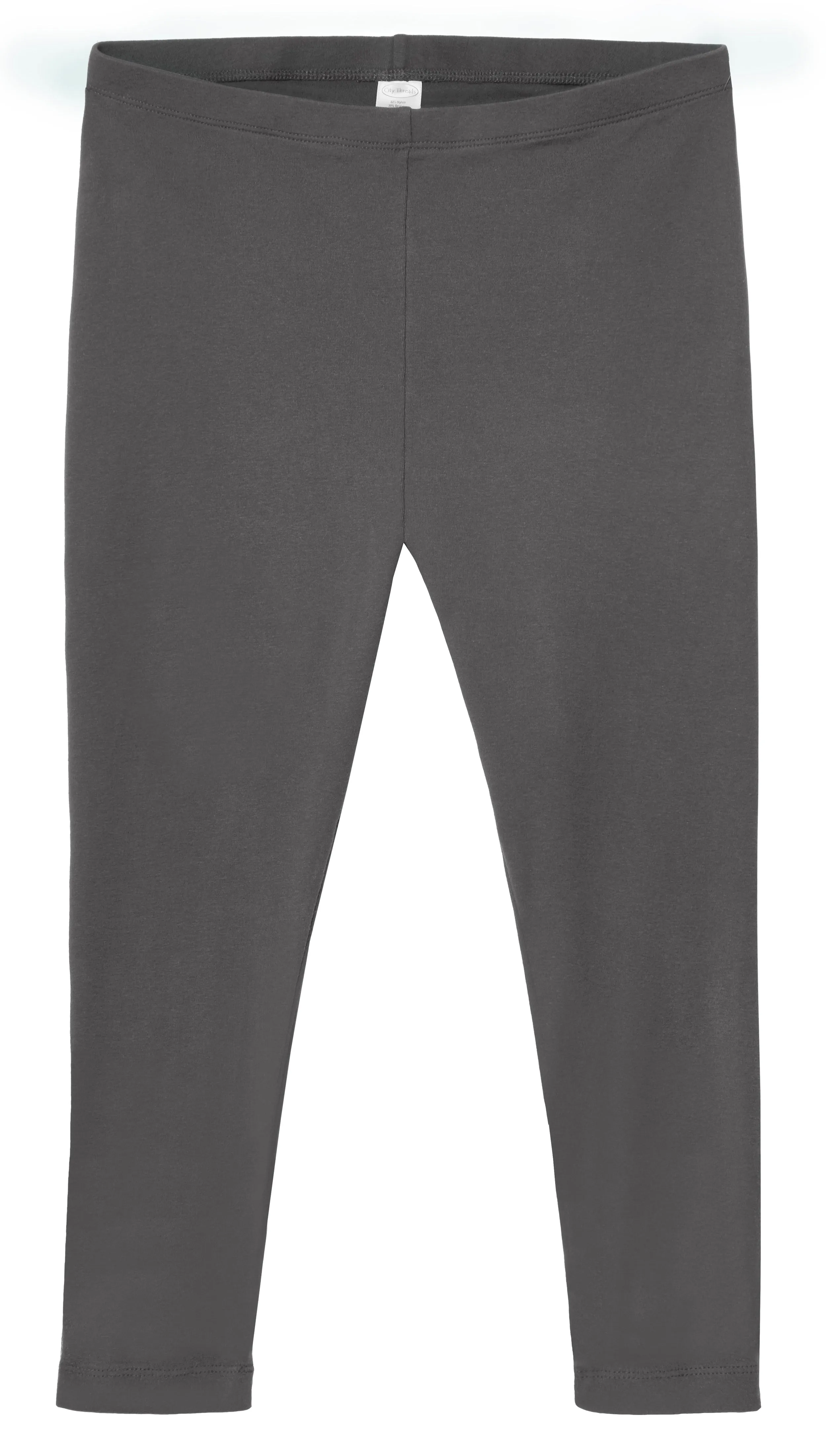 Women's 100% Cotton Soft Capri Leggings | Charcoal