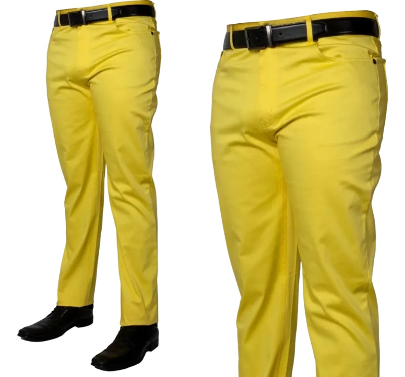 Yellow Prestige Men's Classic Fit Jeans Stretch Material