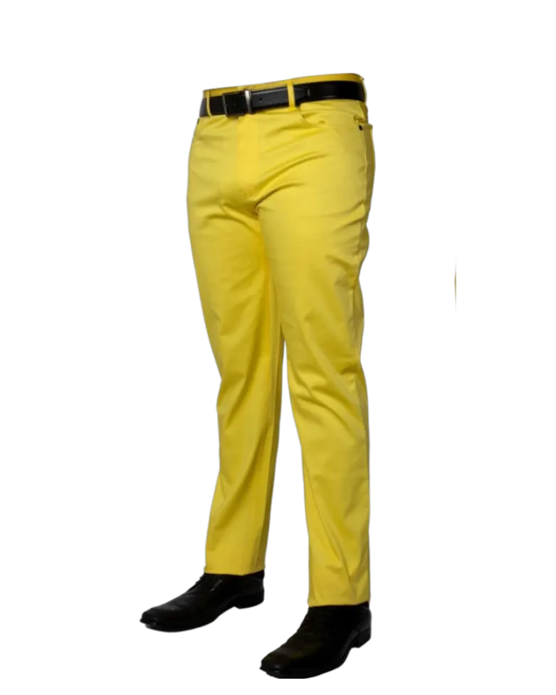 Yellow Prestige Men's Classic Fit Jeans Stretch Material